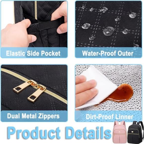 Lunch Backpack,20L Backpack Cooler Insulated, Backpack Lunch Bag W/ Side Pockets main image 5